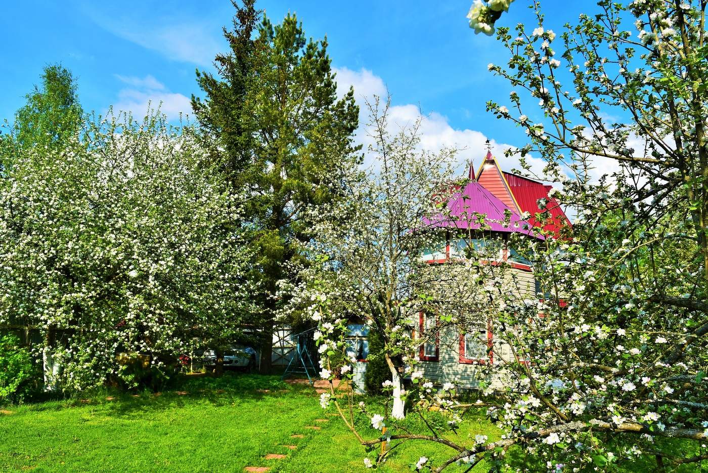 "Воскресение. Май. Сижу на крылечке с кошкой..."