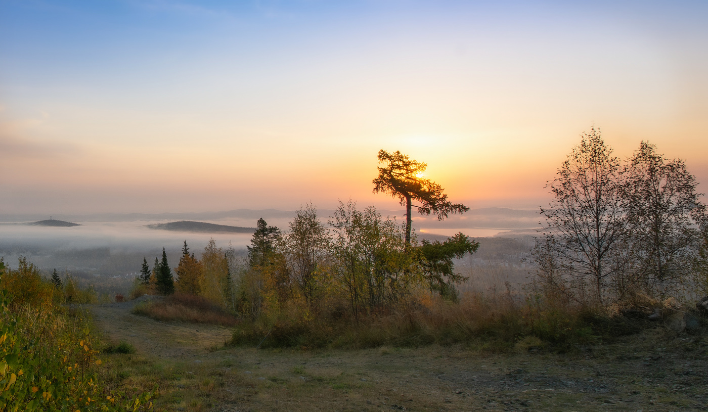 Золотисто-туманное утро