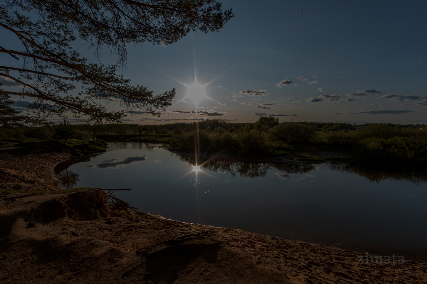 Закат на Шерне