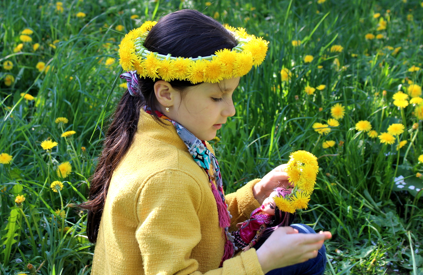 Венок для куклы!