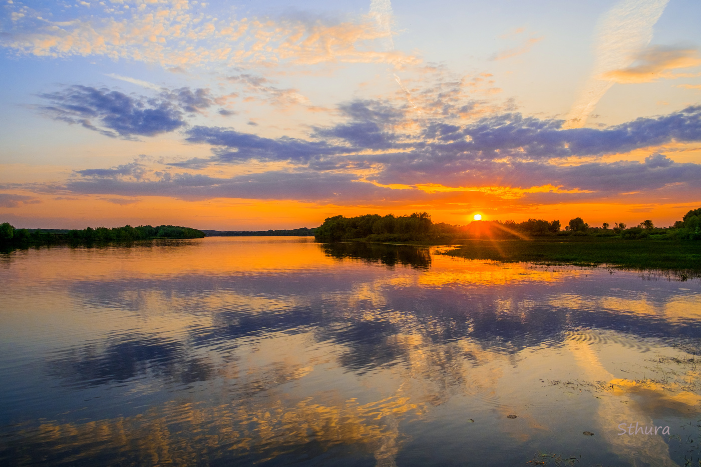 Вечерние облака.