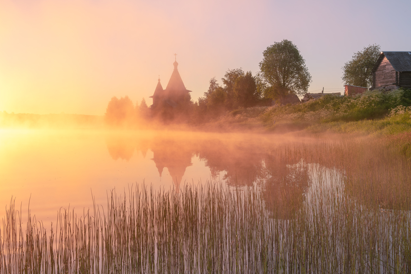 Летним утром в деревне....