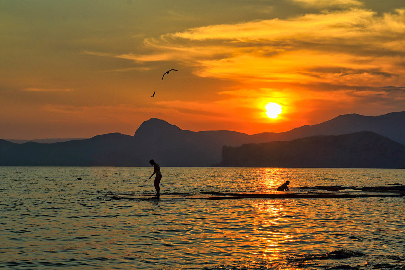 Вечер в бухте Капсель