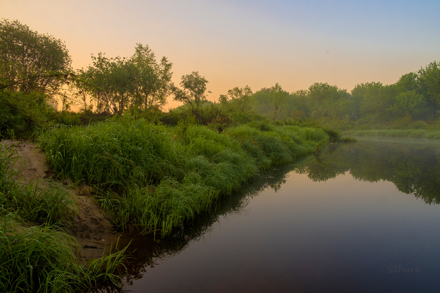 Утро на речке.