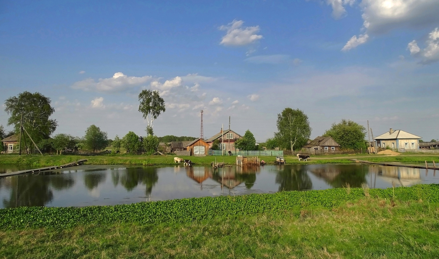 Деревенька...