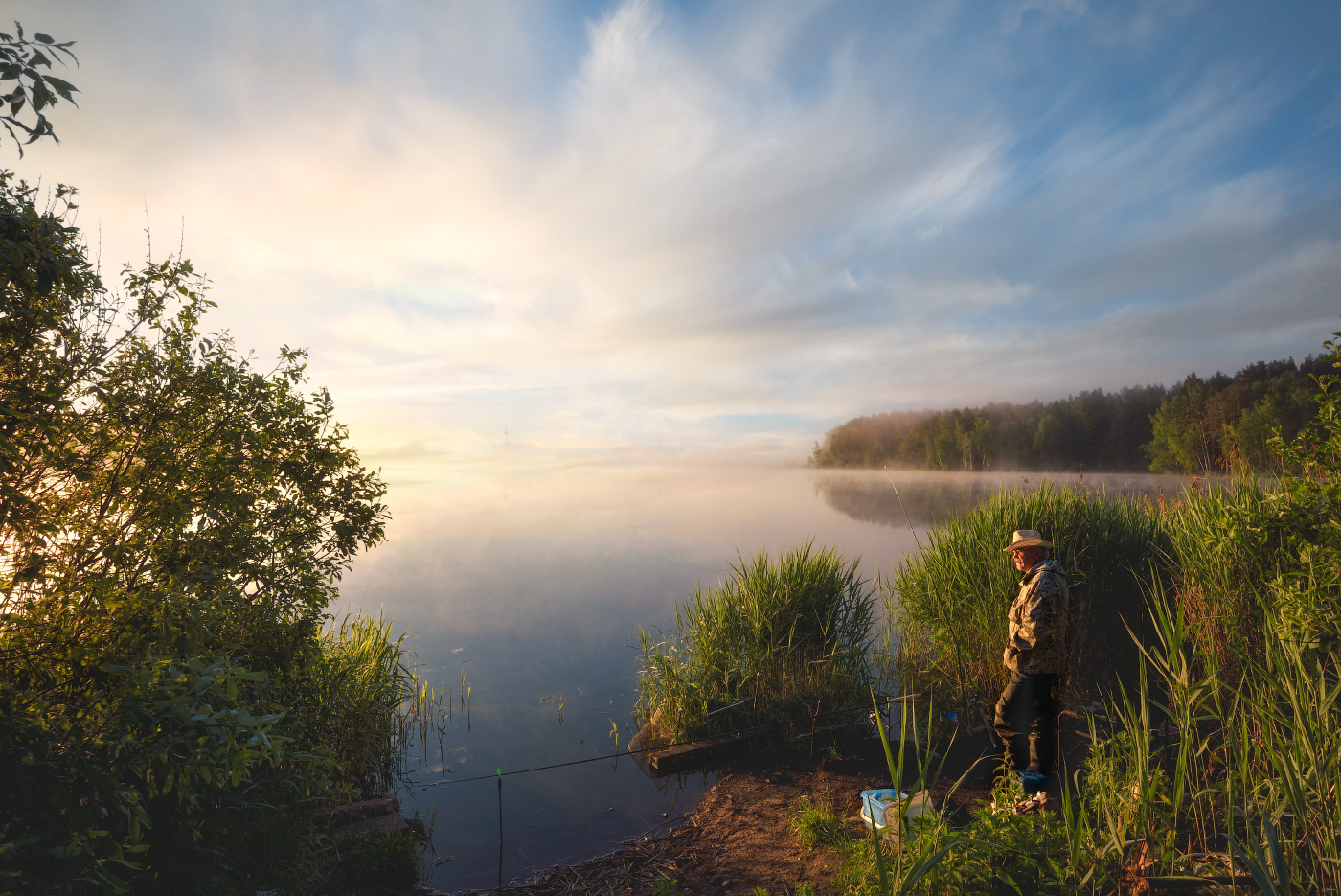 утро рыбака