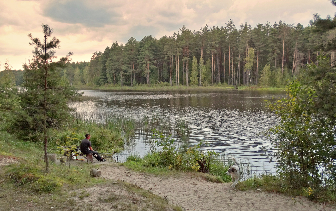 Дождь не помеха рыбалке