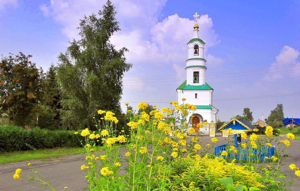 Летним днём возле церкви