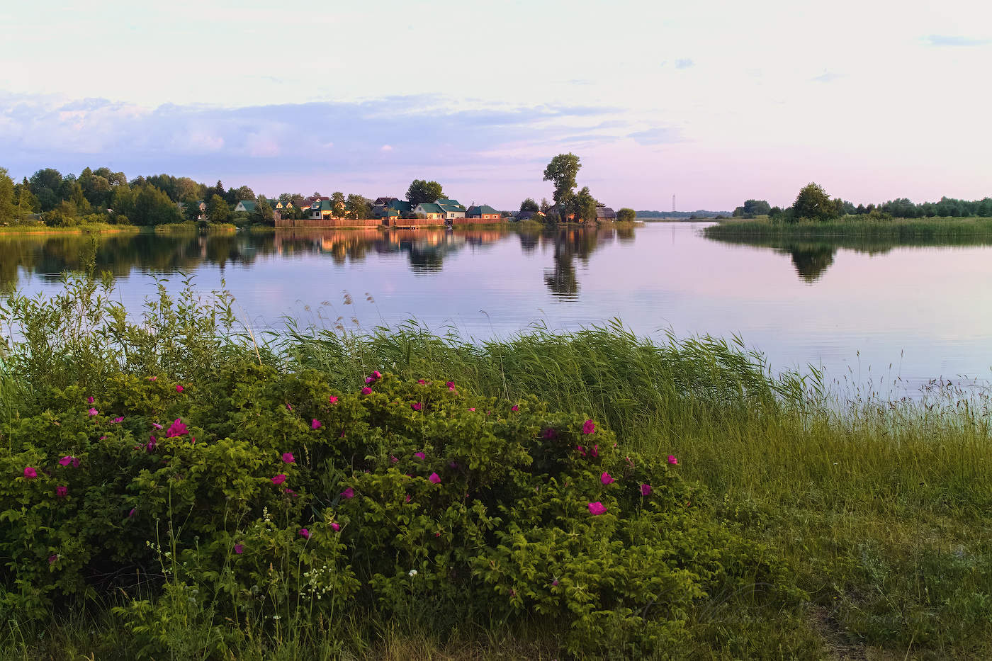 Вечерний час в деревне