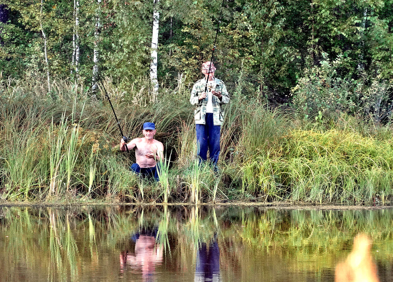 Старые друзья на рыбалке