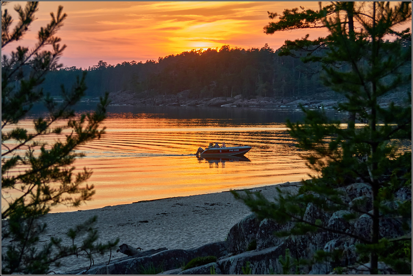 Белая ночь на Белом море.