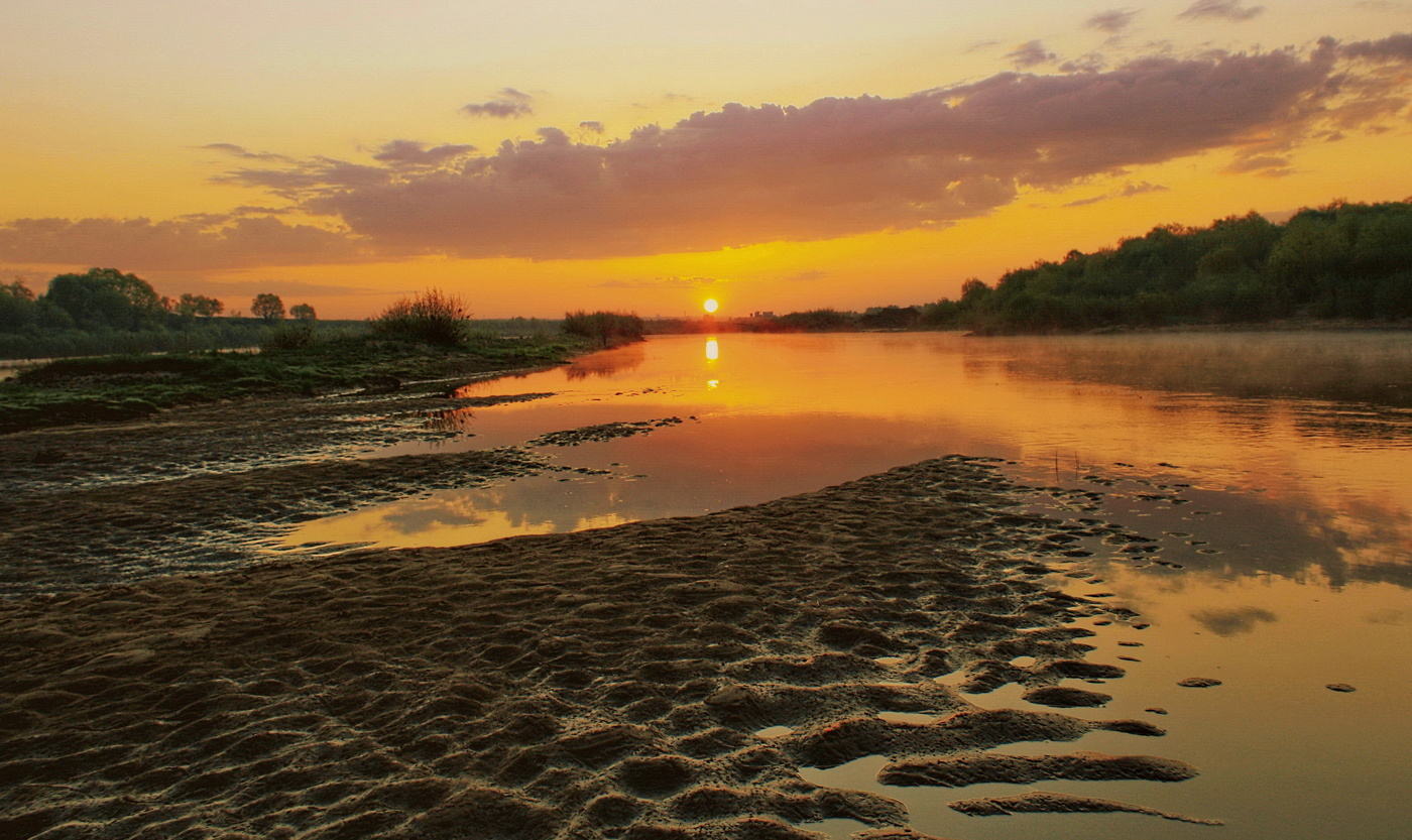 Утренние перспективы Окского залива