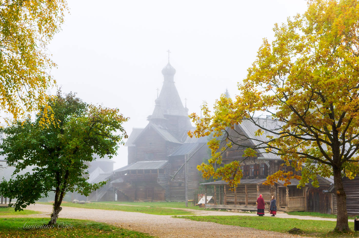 Туман в Великом Новгороде.