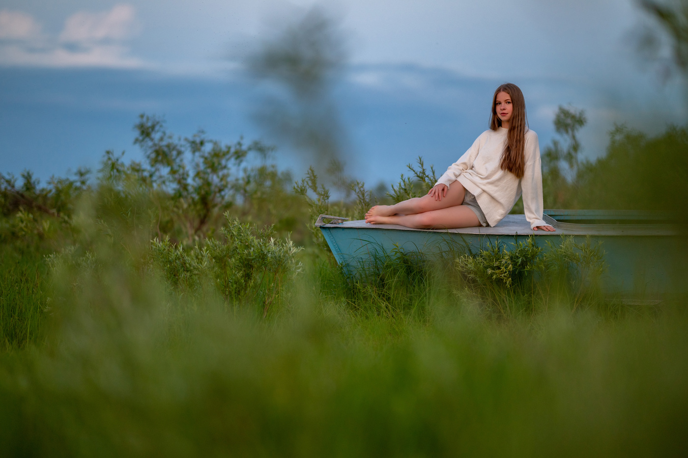 Лодка в зарослях