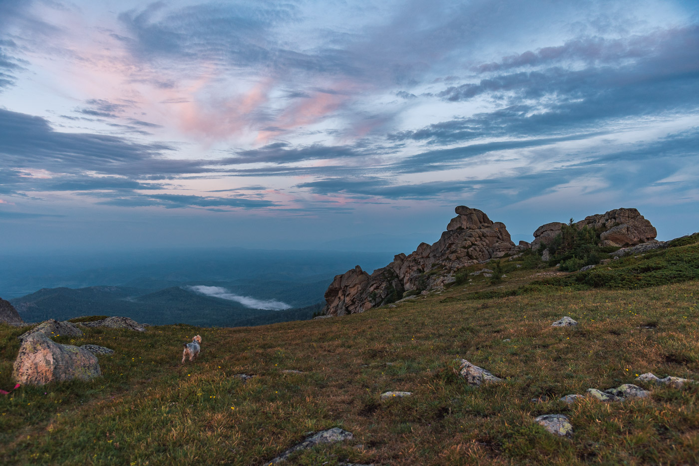 Вечер на вершине горы