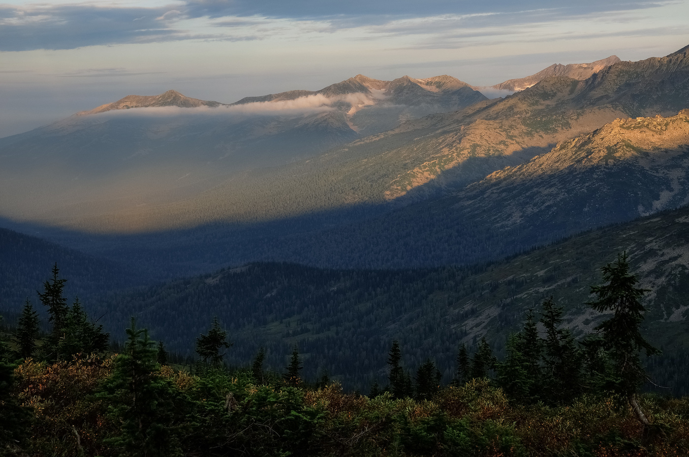 Утро на горах Кузнецкого Алатау