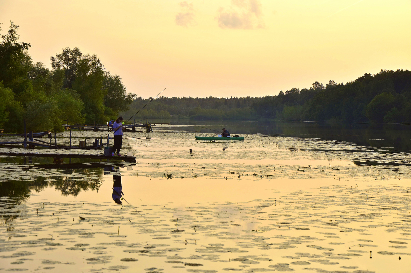 На вечерней зорьке