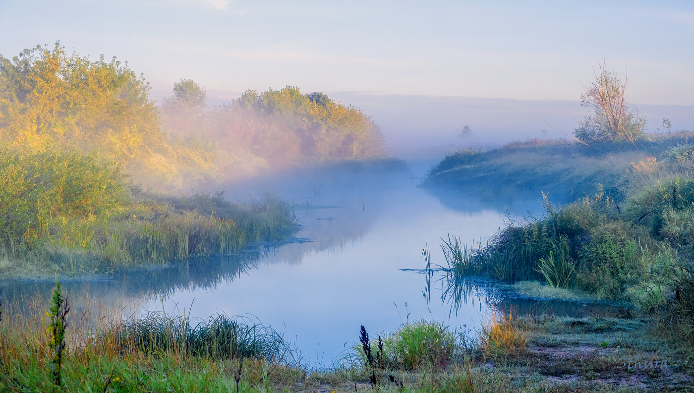 Утро на речке.