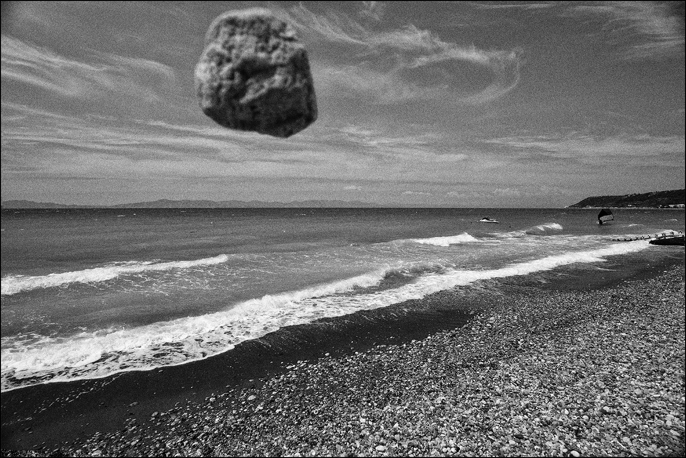 натюрморт с берегом турецким, парусом и горизонтом посередине