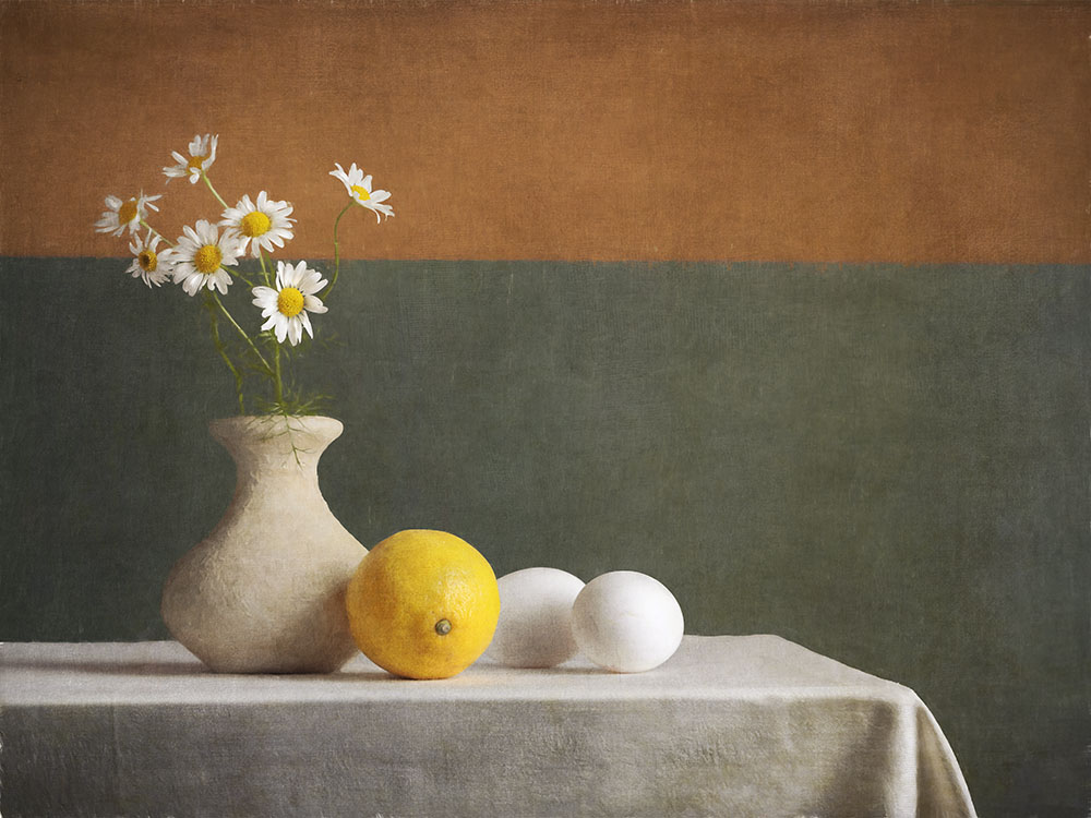 лимон и ромашки