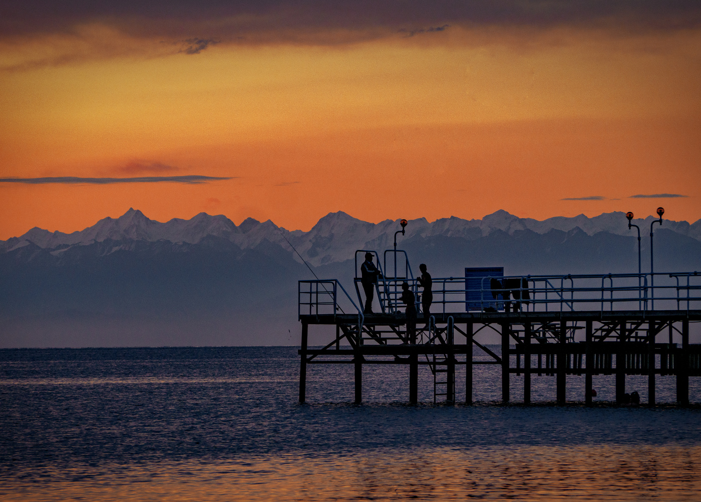 утро на озере