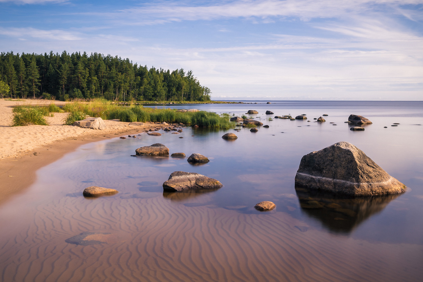 На берегу Ладоги.