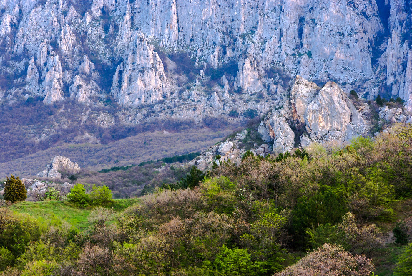 Крым у Ай-Петри. Перед восходом Солнца.