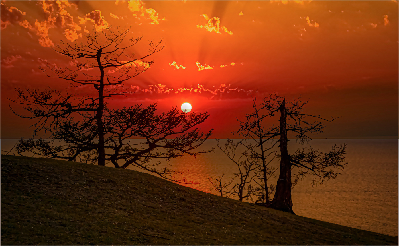 Вечер на о. Ольхон