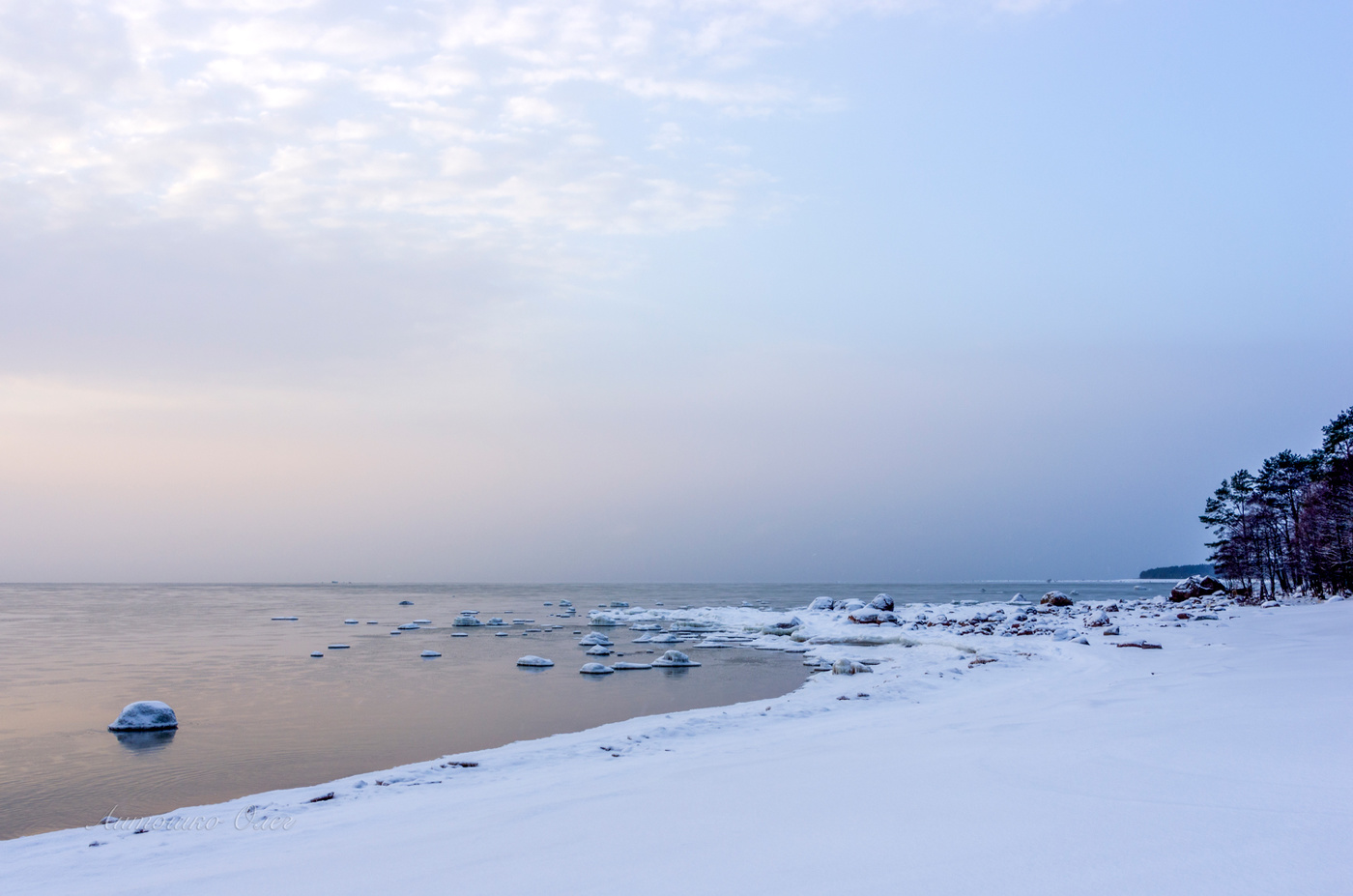 Финский залив в январе.