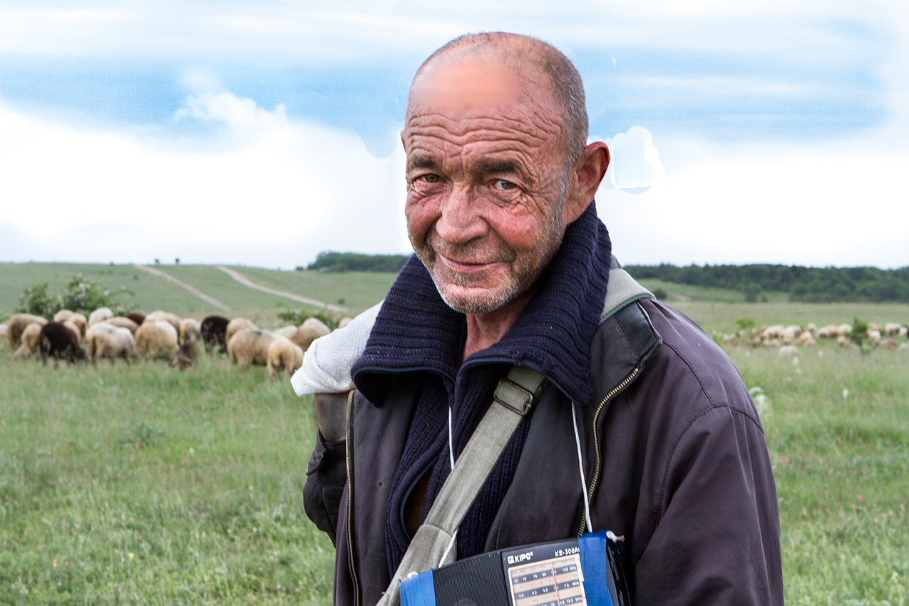 Пастух Селим на работе