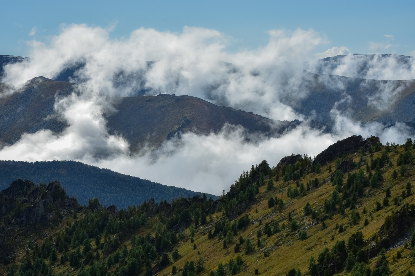 В горах после дождя