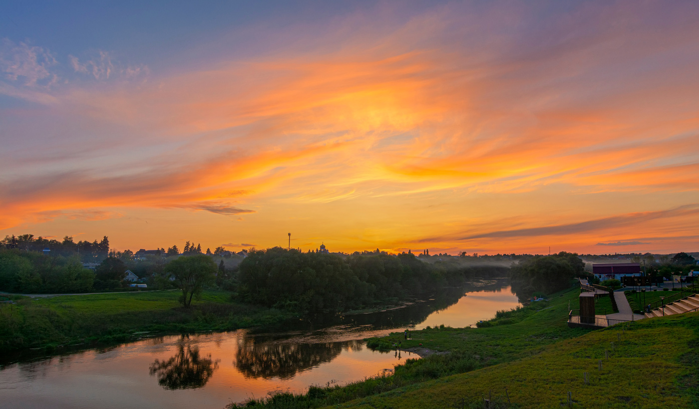 в центре города