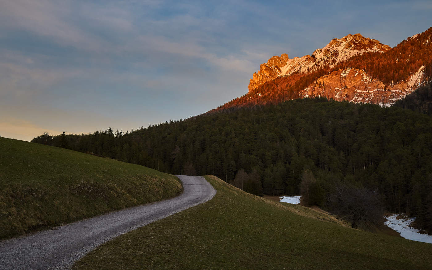 В закатных лучах...