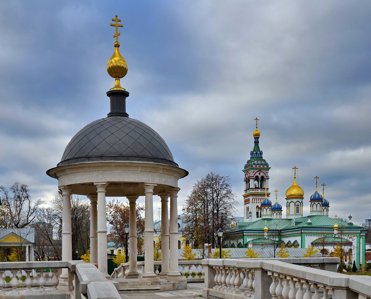 Беседка - «Иордань», и храм Николы Чудотворца в Рогожской слободе