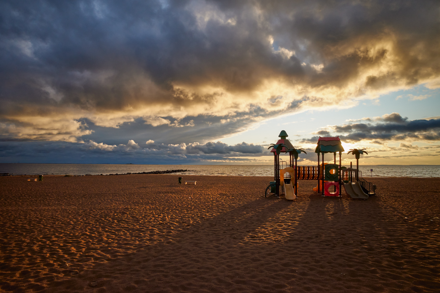 вечерний пляж