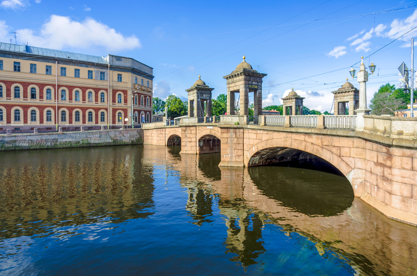 Утро Петербурга. Старо-Калинкин мост.