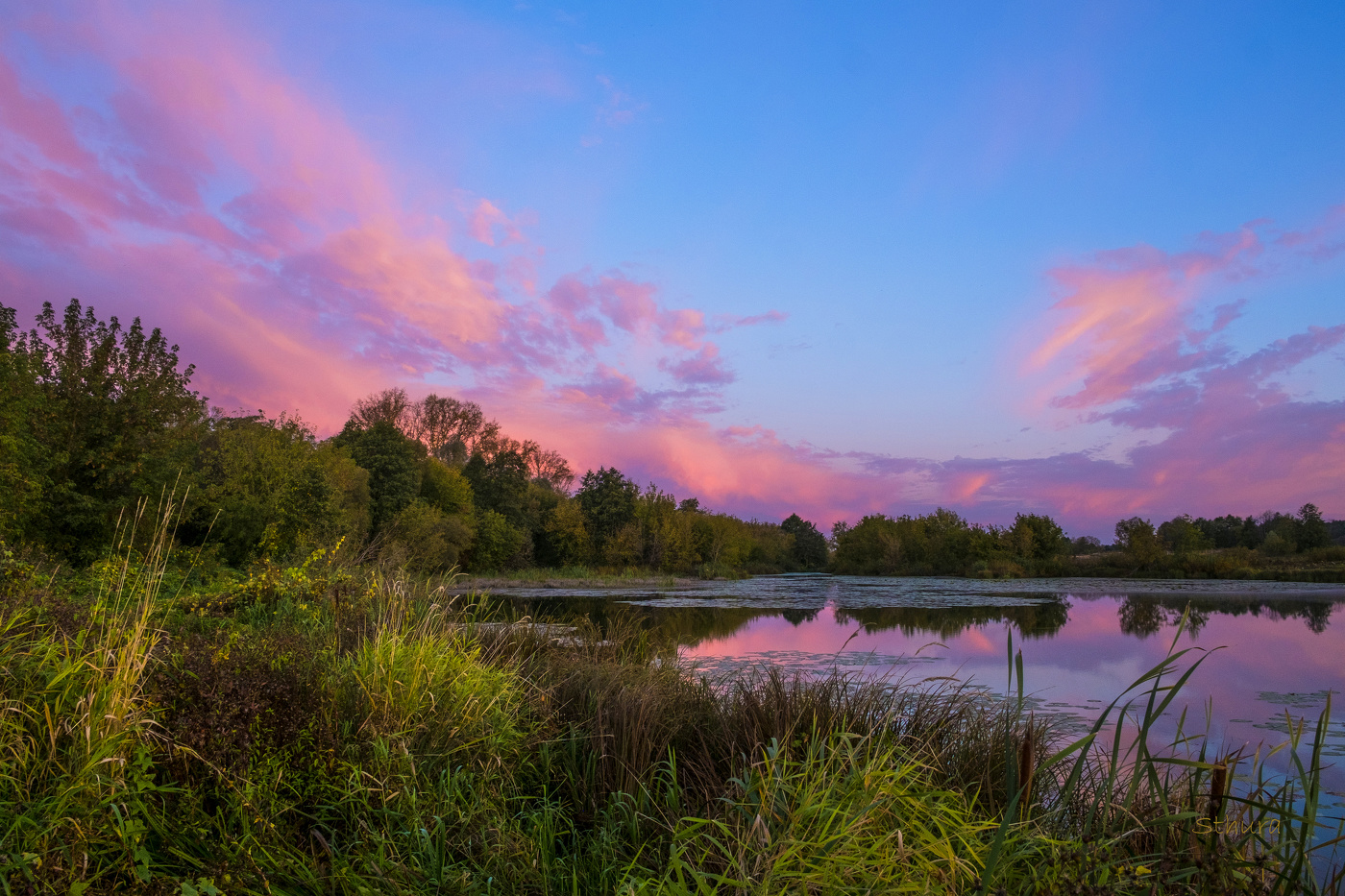 Облака на восходе.