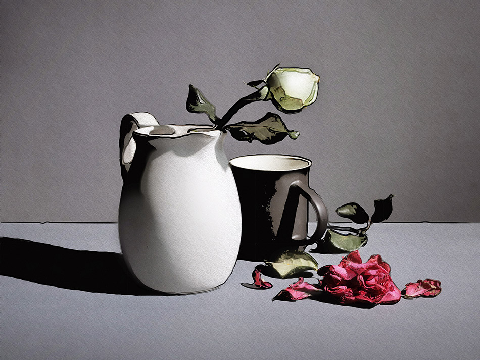 белый ещё держится