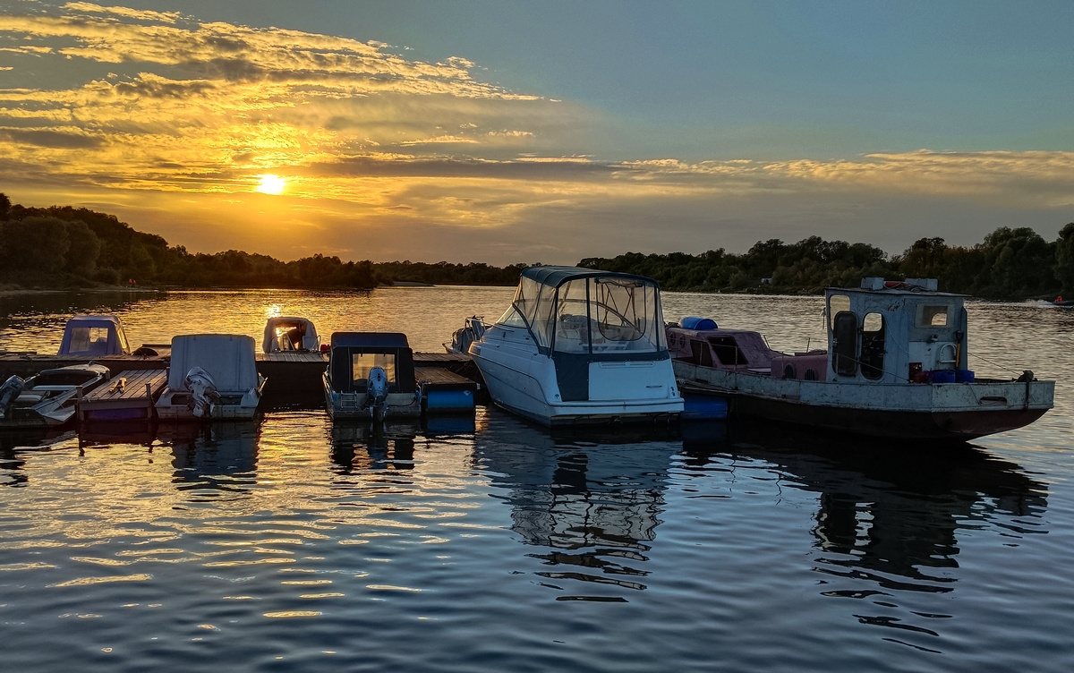 Закат на Оке...