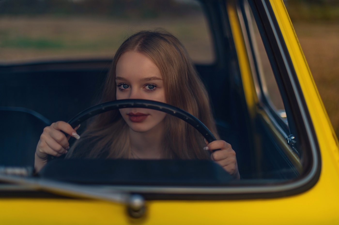 Даша за рулём