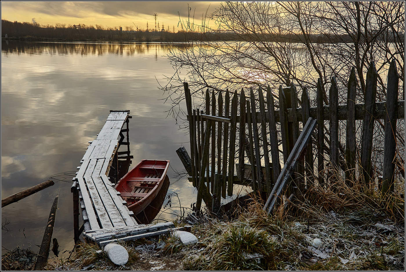 В протоках Северной Двины.