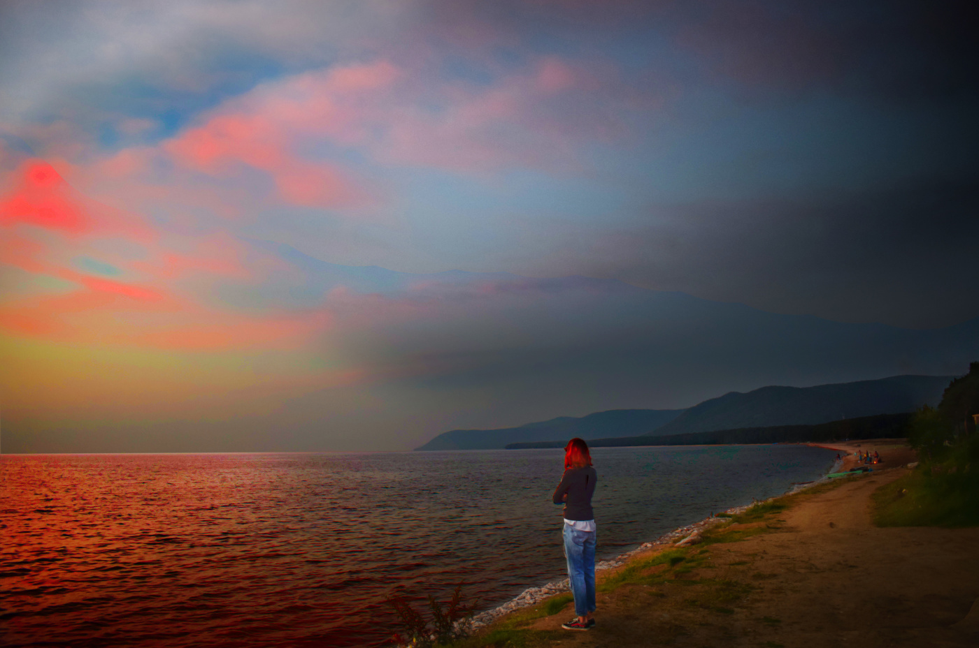 Закат на Баргузинском заливе