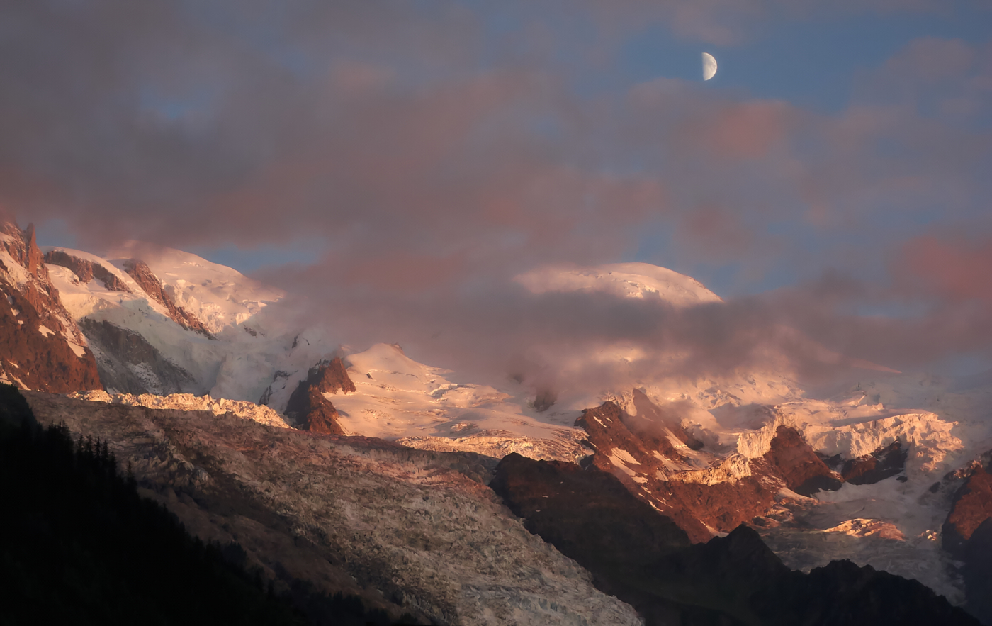 Монблан на закате