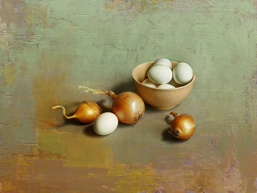 лук и яйца