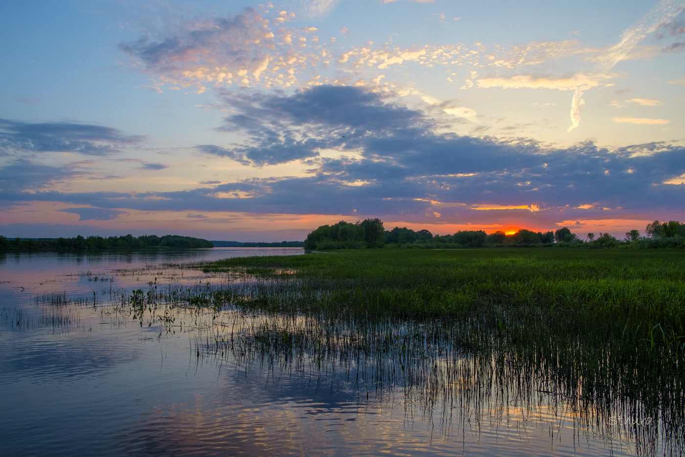 Вечерние облака.