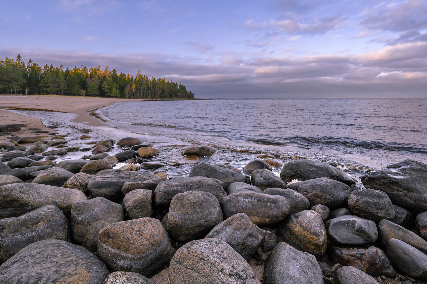 Финский пляж.