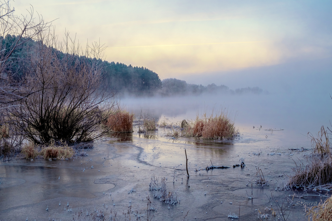 Морозное утро.