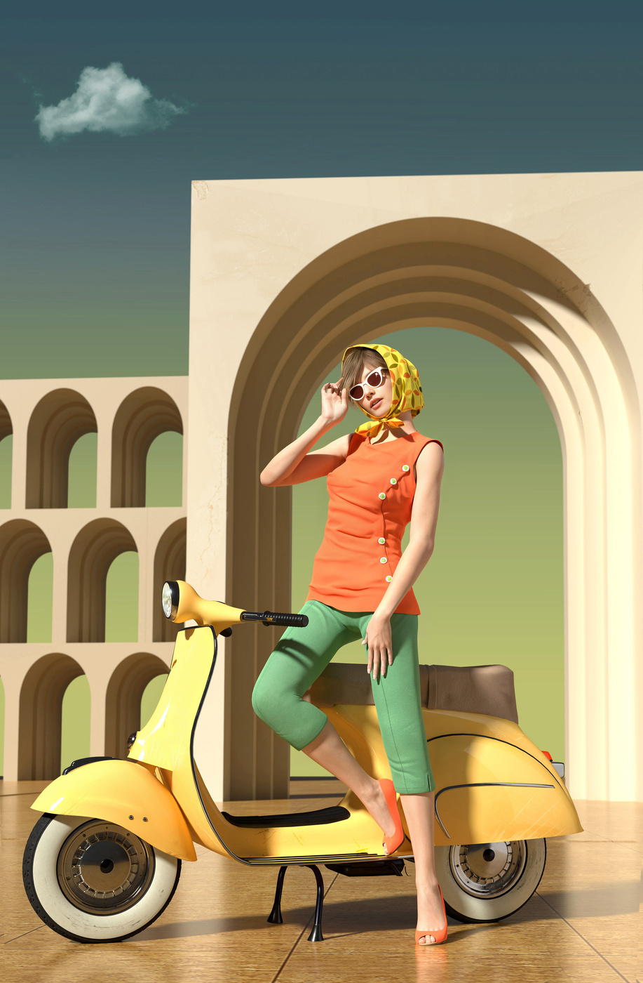 Одинокое облако де Кирико