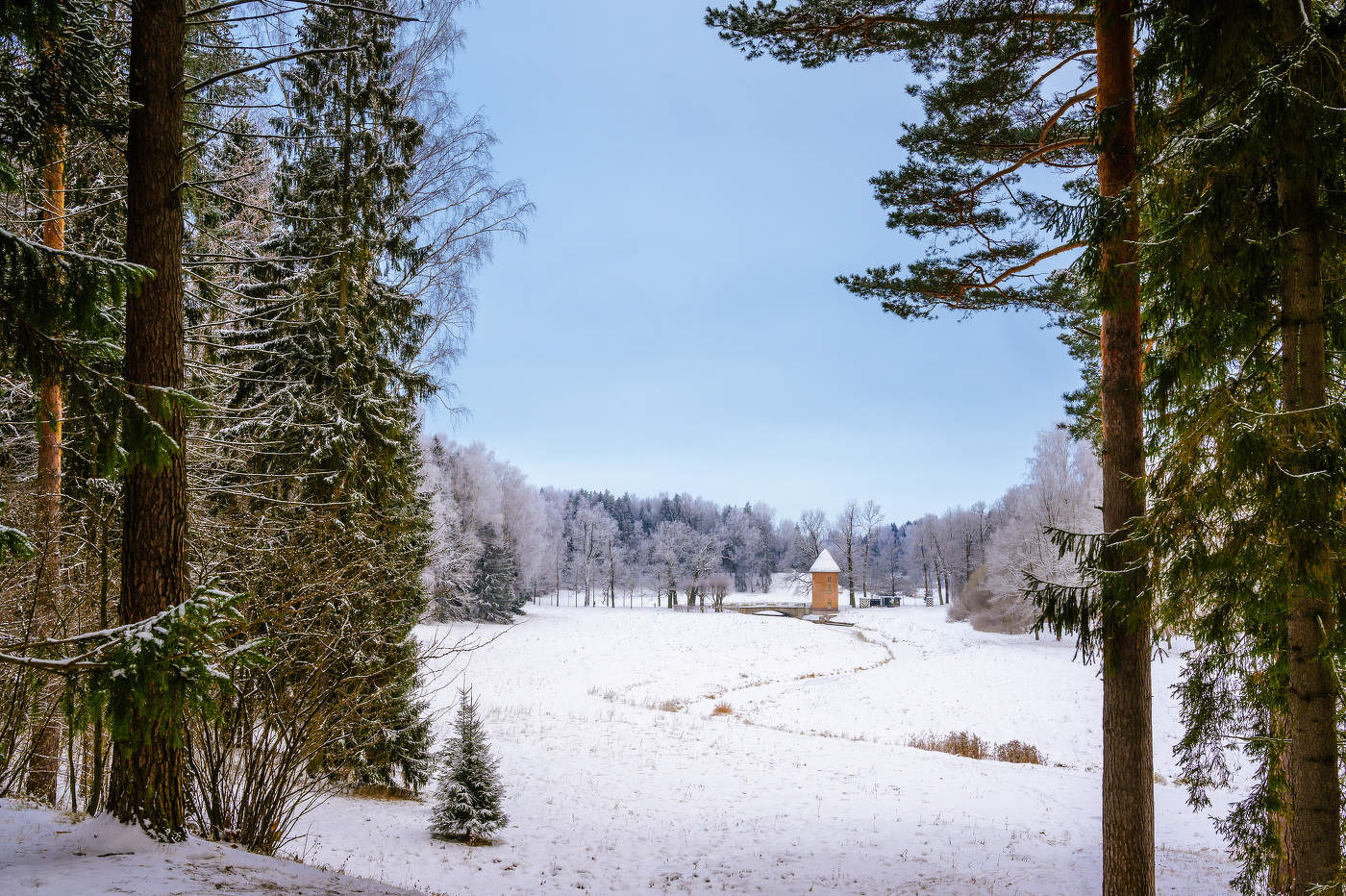 Пиль-башня Павловского парка.