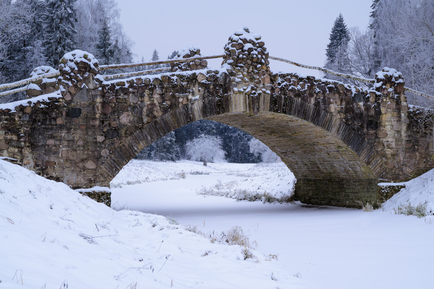 Новосильвийский мост. Павловский парк.